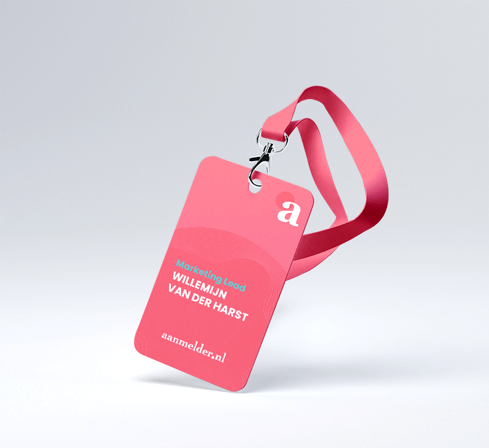 example name badge for a business event